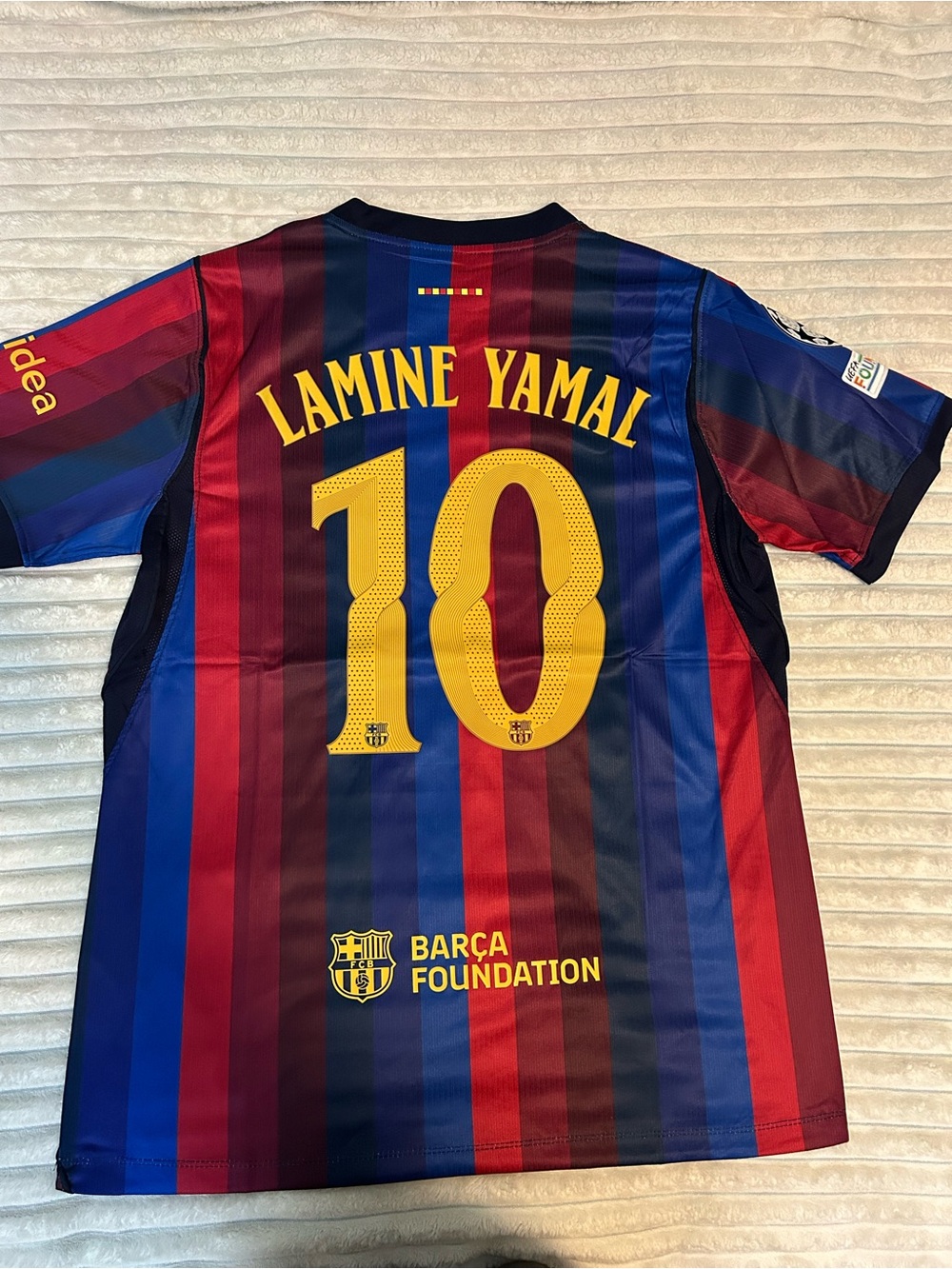 Nike FC Barcelona 2026 Striped Home Jersey in Blue, Red & Yellow